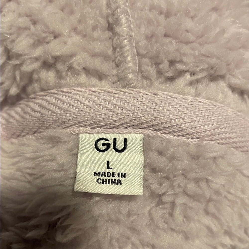 GU Marshmallow Feel Rabbit Light Purple Hoodie - Picture 10 of 16